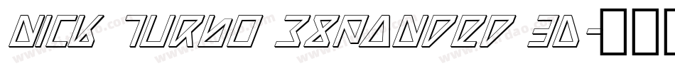 Nick Turbo Expanded 3D字体转换